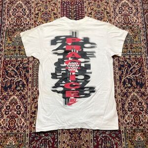 VTG 90s‎ Nike Life is Practice text graphic double sided tee shirt XL USA
